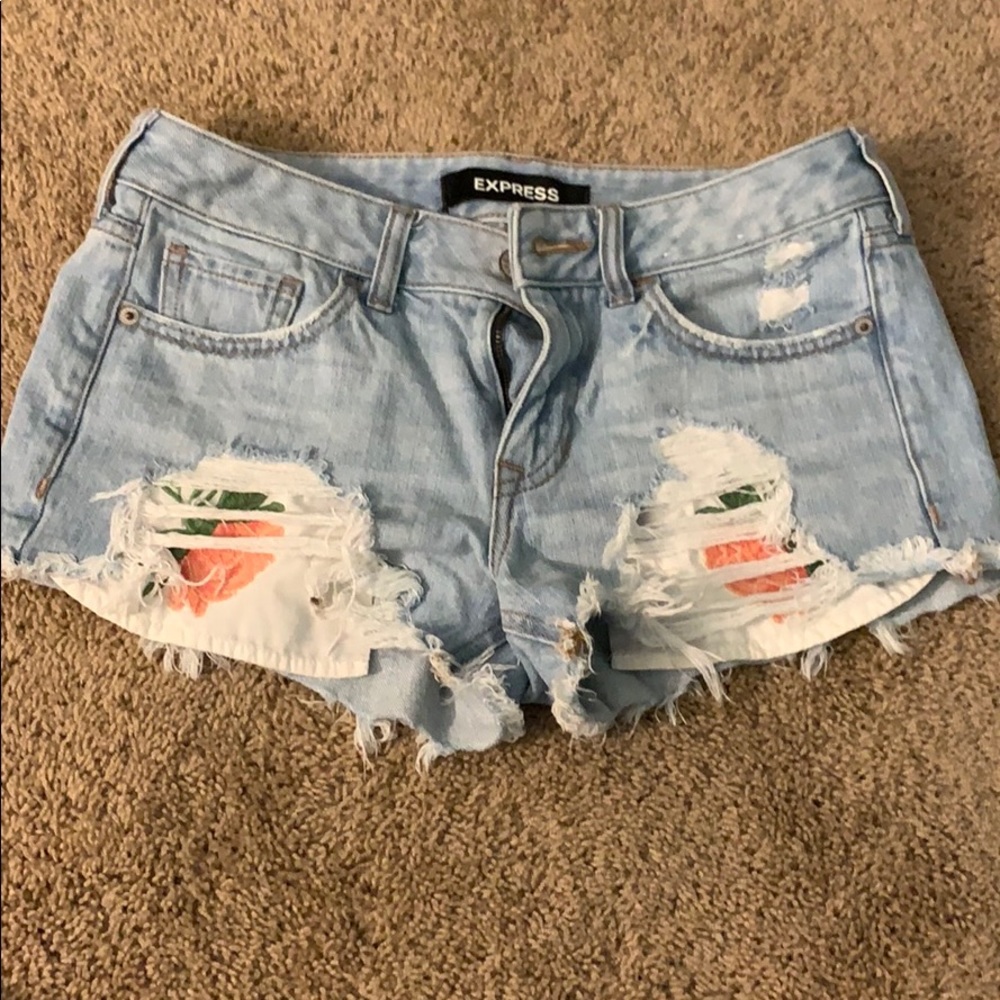 express jean shorts